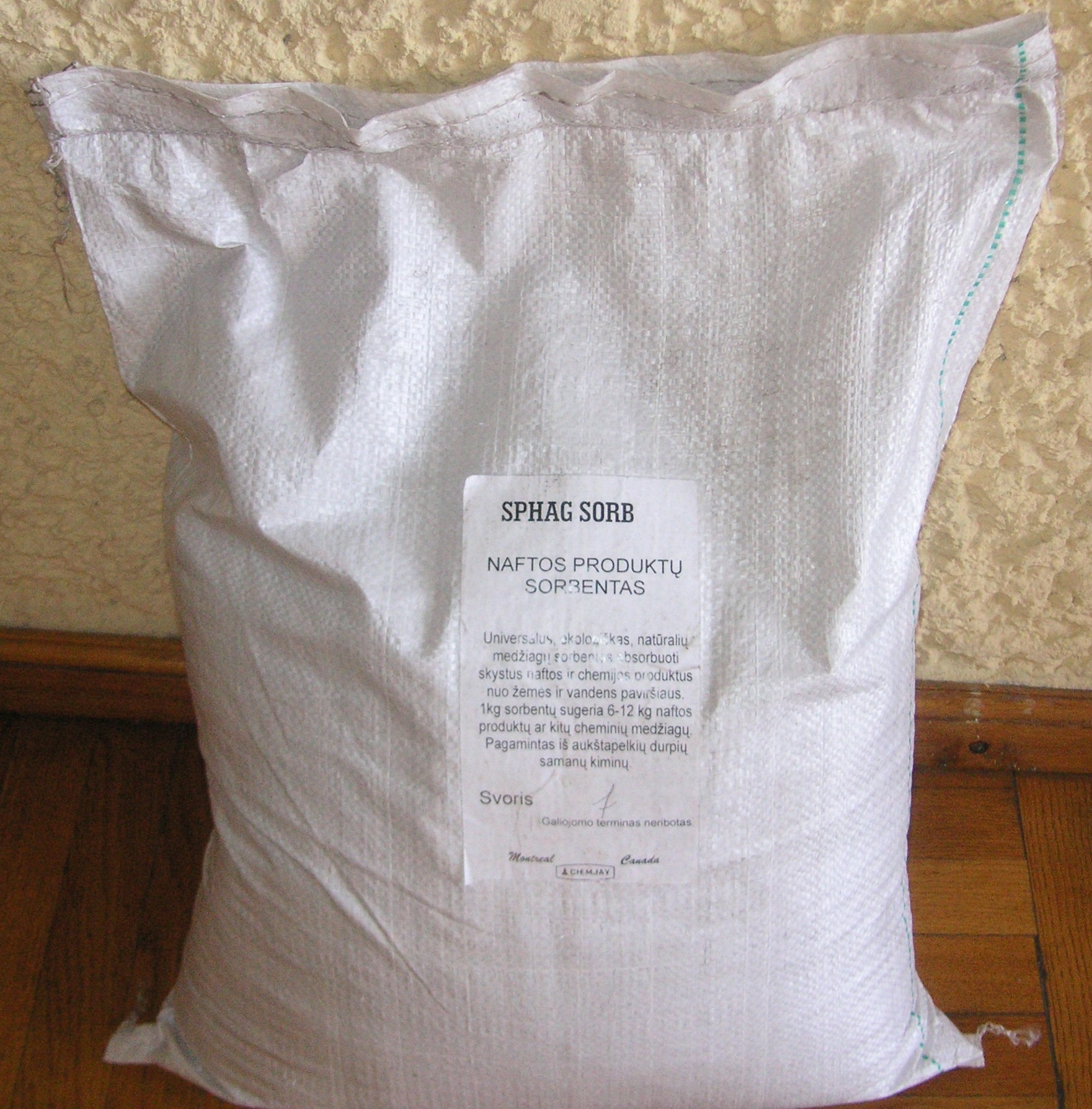 Natūralus naftos produktų absorbentas SPHAG-SORB